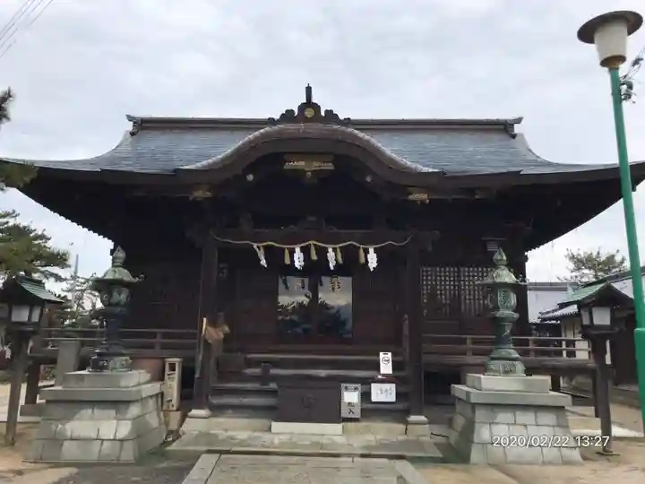 琴彈八幡宮の本殿・本堂
