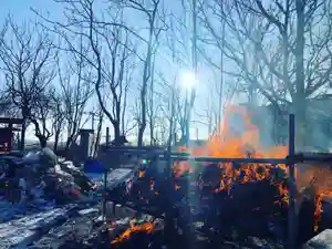 釧路一之宮 厳島神社の景色(2021年01月06日(水) 19時54分12秒投稿)