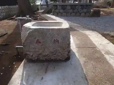 皇武神社の手水舎