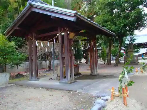 土田白鬚神社の手水舎