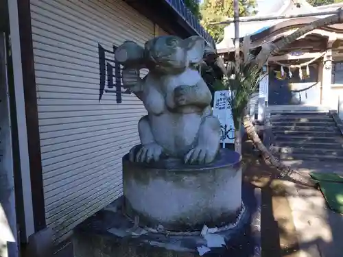 北新羽杉山神社の狛犬