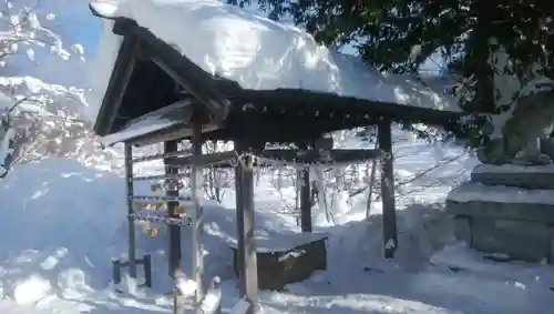 夕張神社の手水