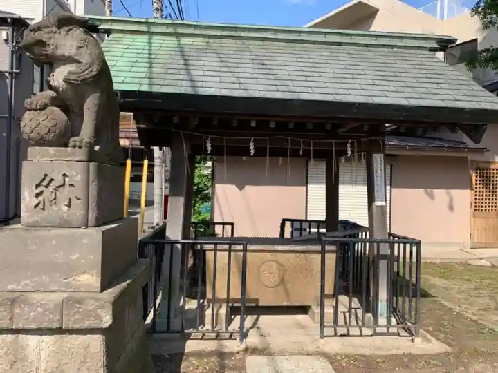 二子神社の手水舎