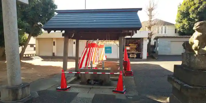 駒留八幡神社の手水舎