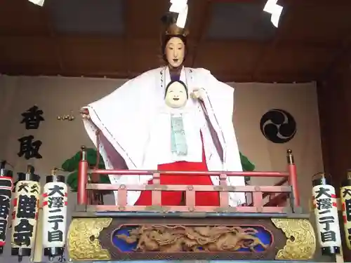 越谷香取神社の神楽