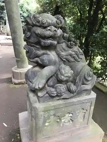 渋谷氷川神社の狛犬