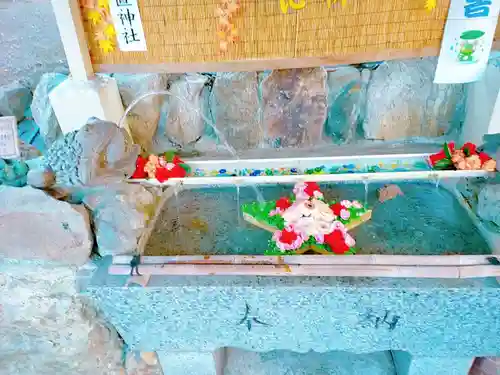 星置神社の手水