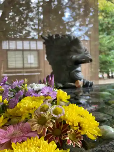 滑川神社 - 仕事と子どもの守り神の手水舎