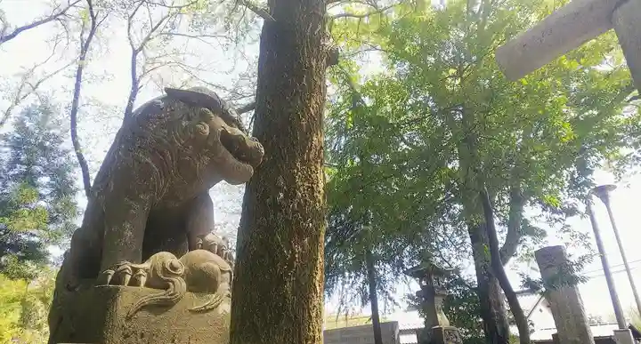 神明社の狛犬