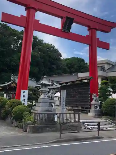 武州柿生琴平神社の鳥居