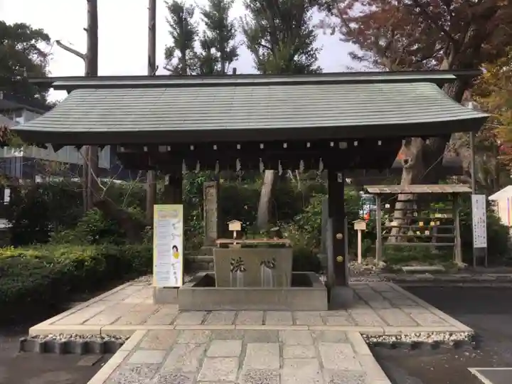 松陰神社の手水舎