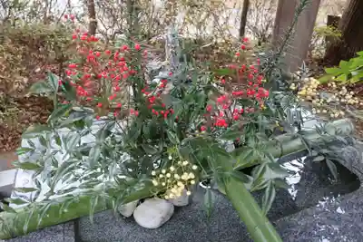 鏡石鹿嶋神社 ＊安産・開運・勝利の神さま＊の手水舎