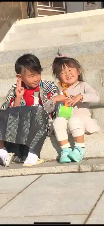 笠原寺の七五三参