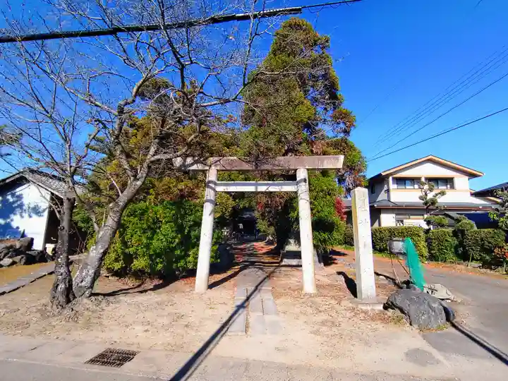 神明神社(下中町城屋敷)の鳥居