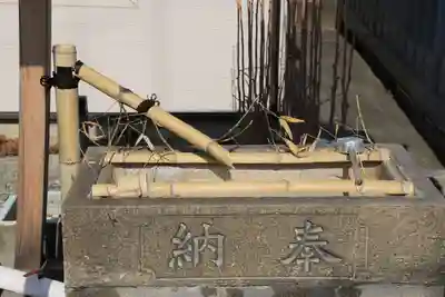 相馬妙見宮初發神社の手水舎