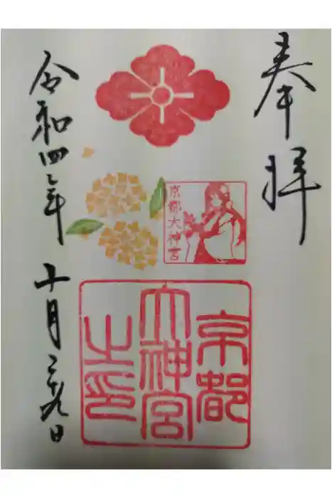 京都大神宮の御朱印