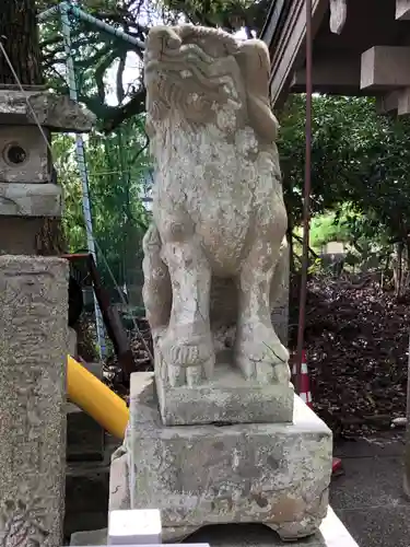 津田八幡神社の狛犬