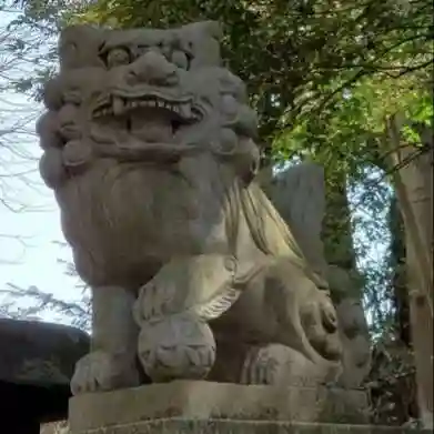 葦不合神社の狛犬