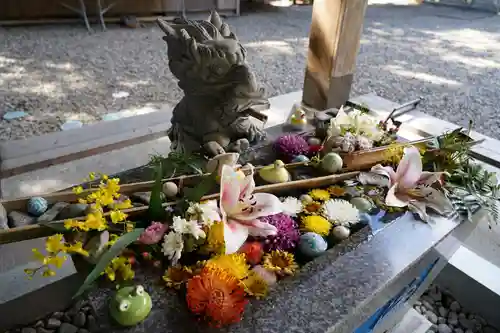 滑川神社 - 仕事と子どもの守り神の手水舎