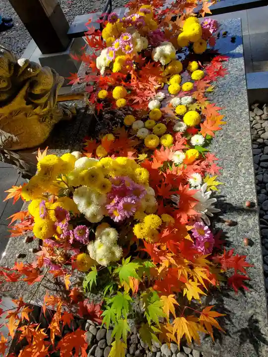 滑川神社 - 仕事と子どもの守り神の手水舎