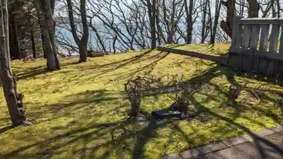 厚岸真龍神社の庭園