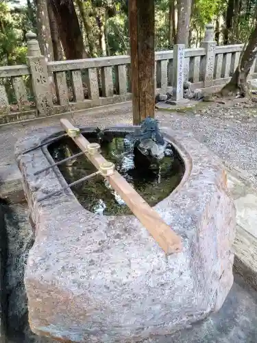 上一宮大粟神社の手水