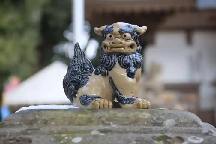 鏡石鹿嶋神社 *安産・開運・勝利の神さま*の狛犬