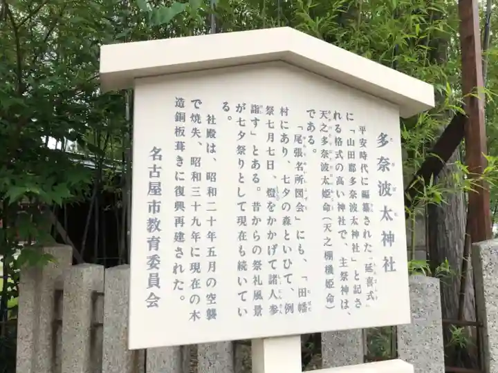 多奈波太神社の歴史
