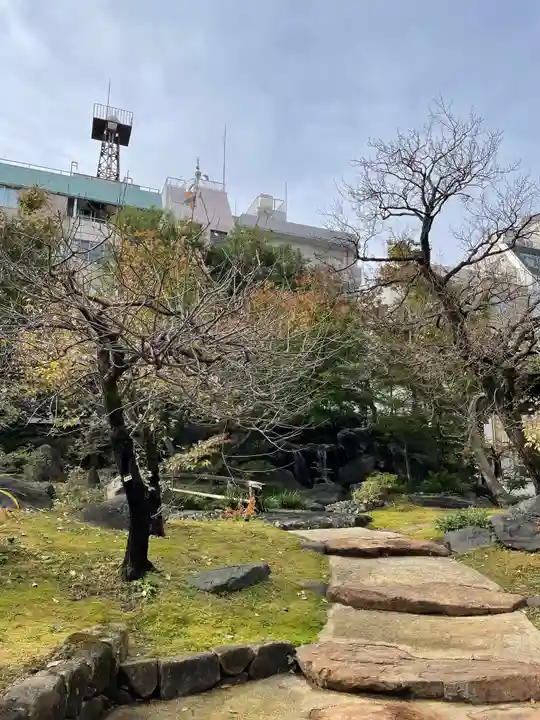 湯島天満宮の庭園