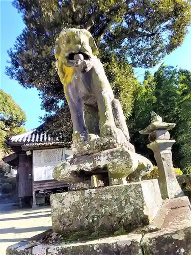 大津山阿蘇神社の狛犬