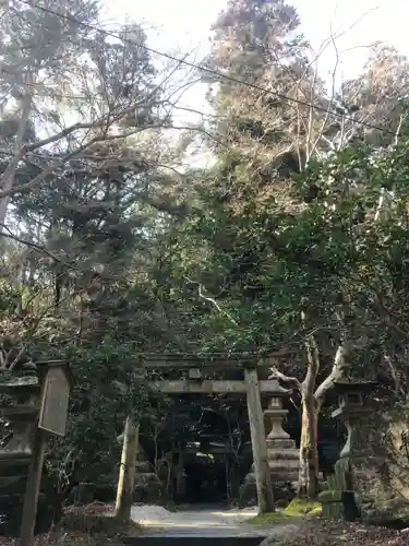 北白川大山祇神社の鳥居