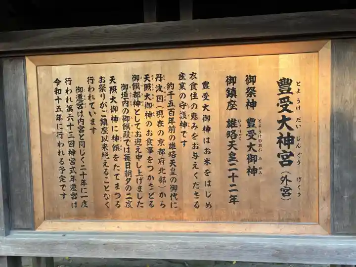 伊勢神宮外宮(豊受大神宮)の{uncategorized: "未分類", other: "その他", undefined: "問題あり", building: "その他建物", grave: "お墓", sacred_gate: "鳥居", guardian: "狛犬", statue: "像", buddha: "仏像", history: "歴史", nature: "自然", garden: "庭園", animal: "動物", pagoda: "塔", temizu: "手水舎", mountain_gate: "山門・神門", sanctuary: "本殿・本堂", subordinate: "末社・摂社", art: "芸術", scenery: "景色", jizo: "地蔵", ema: "絵馬", goshuin: "御朱印", omikuji: "おみくじ", items: "授与品その他", amulet: "お守り", goshuincho: "御朱印帳", eats: "食事", festival: "お祭り", votive_dance: "神楽", shichigosan: "七五三参", wedding: "結婚式", experience: "体験その他", initially: "初詣", around: "周辺", anti_infection: "感染症対策"}