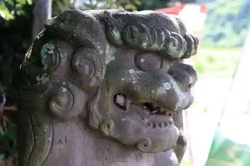 阿久津「田村神社」（郡山市阿久津町）旧社名：伊豆箱根三嶋三社の狛犬