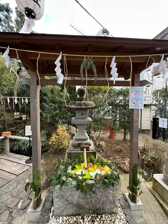 横浜御嶽神社の手水舎