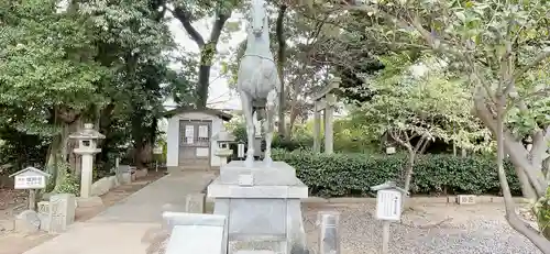 上地八幡宮の狛犬