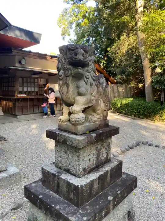 津八幡宮の狛犬