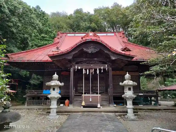 阿豆佐味天神社の本殿