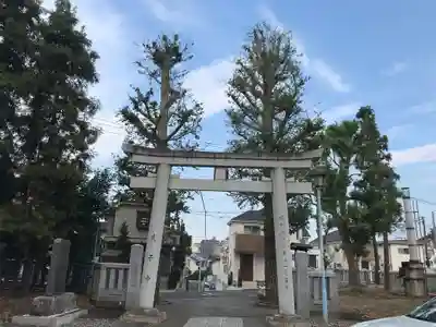 山王稲穂神社の鳥居