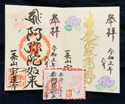 宝蓮寺に因んだ、いつもの蓮のお花