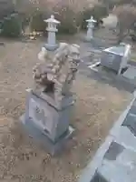 鶴見山上権現一の宮の狛犬