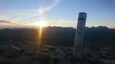 笠ヶ岳播隆堂の景色