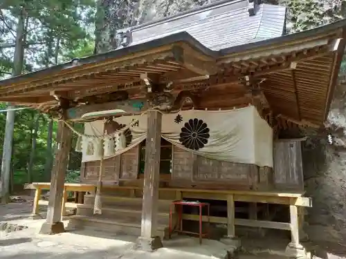 中之嶽神社の本殿