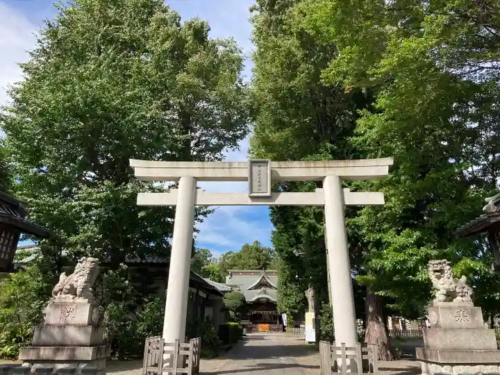 阿豆佐味天神社 立川水天宮の鳥居