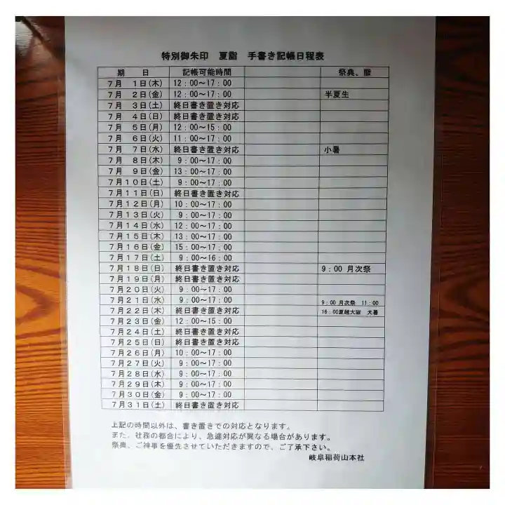 岐阜稲荷山本社(岐阜県)