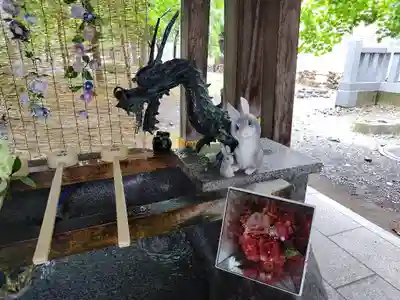 彌彦神社　(伊夜日子神社)の手水舎