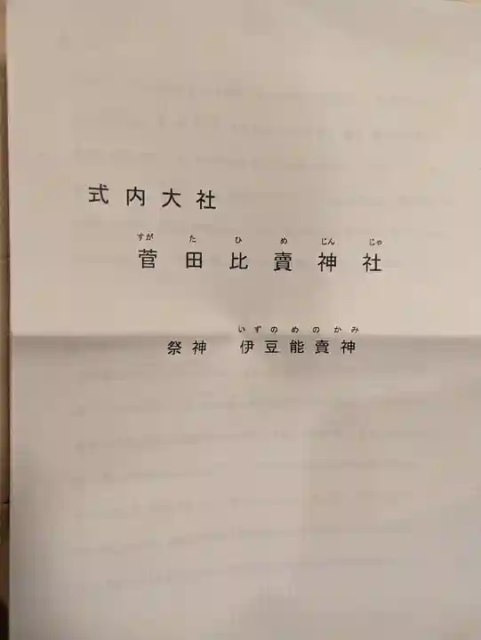 菅田比賣神社(奈良県)