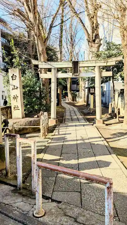 荻窪白山神社の鳥居