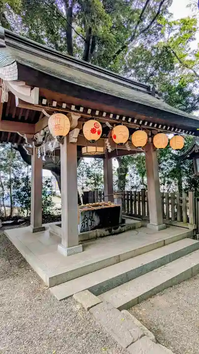 検見川神社の手水舎