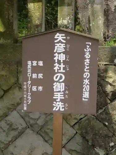 矢彦神社の手水舎