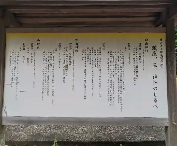 白山神社の{uncategorized: "未分類", other: "その他", undefined: "問題あり", building: "その他建物", grave: "お墓", sacred_gate: "鳥居", guardian: "狛犬", statue: "像", buddha: "仏像", history: "歴史", nature: "自然", garden: "庭園", animal: "動物", pagoda: "塔", temizu: "手水舎", mountain_gate: "山門・神門", sanctuary: "本殿・本堂", subordinate: "末社・摂社", art: "芸術", scenery: "景色", jizo: "地蔵", ema: "絵馬", goshuin: "御朱印", omikuji: "おみくじ", items: "授与品その他", amulet: "お守り", goshuincho: "御朱印帳", eats: "食事", festival: "お祭り", votive_dance: "神楽", shichigosan: "七五三参", wedding: "結婚式", experience: "体験その他", initially: "初詣", around: "周辺", anti_infection: "感染症対策"}